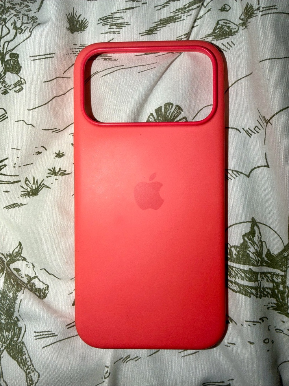 Apple Bright Guava Silicone iPhone Case with Apple Logo
